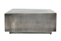 Irvy Nickle Iron Salontafel | Set van 2 | Vierkant | Gouden Rand | 81x81x35 cm