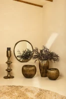 Limera Ronde Spiegel | Brass Alu | Irreguliere Rand L | 115x115x2 cm