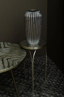 Rikka Sidetable Set | Goud IJzer | Spiegelblad Rond – Set van 2 