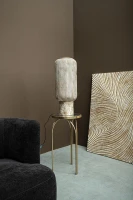 Rikka Sidetable Set | Goud IJzer | Spiegelblad Rond – Set van 2 