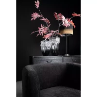 Ray Wandtafel | Zwart Hout | Metalen Frame | 2 Lades – Klassiek Design