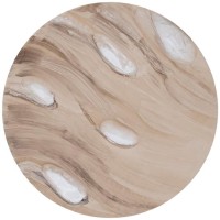 Maran Sidetable | Crème | Ronde Celvorm | Shiny – Large