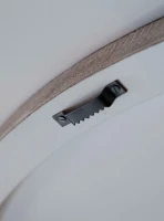 Zapp Wandpaneel | Wit Ribbel | Rond | Small – MDF