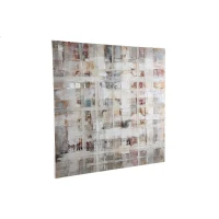 Julitta Wandpaneel | Cream Canvas | Abstracte Kleurenmix | Modern Elegant