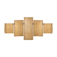 Sharlene Wandpaneel Set | MDF | Goud | Antiqued | 5 Stuks – Luxe / Hotel Chique