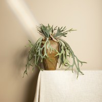 Leaves Plant Green Staghorn op Stengel | Realistisch Kunstplant