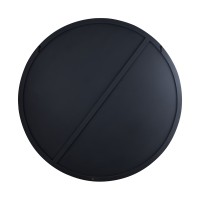 Wiktor Bruin MDF Rond Wandpaneel | Swirl Carved L