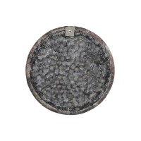 Gen Brons Cement Wandpaneel |  Rond L | Met Reliëfbolletjes