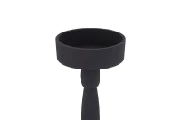 Zival Kaarsenhouder | Zwart Aluminium Rond Hoog 80 cm