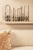 Rahana Lantaarn | Goud Aluminium Hoog 49 cm