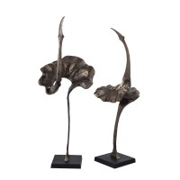 Yobie Extreme Beeld | Messing Aluminium met Zwarte Basis 124 cm