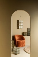 Layra Tafellamp | Wit Melkglas & Antieke Afwerking | 30 cm Hoog