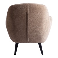 Donny Fauteuil | Cream Fluweel | Zwarte Houten Poten | 92x82x84 cm