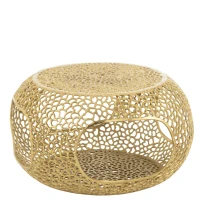 J-Line Salontafel Aluminium | Goudkleurig | Rond – Small – 76,2×76,2×40,6 cm