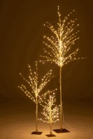 J-Line Kale Boom + LED | Metaal Goud | Large – 180 cm | Onderhoudsvriendelijke Decoratie