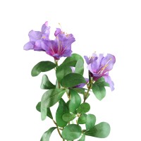 Azalea Kunstbloem | Paars | Met Bladeren | 72 cm