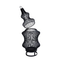 Tobin Zwarte IJzeren Ronde Lantaarn | Draadstructuur