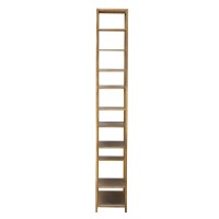 Duana Playful Gold Iron Open Cabinet High | Gouden Metalen Open Kast | Meerdere Plateaus – 195 cm Hoog
