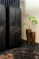 Onyx Cabinet Black | 4-Deurs Kast | Geometrische Patronen – 220 cm