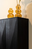 Onyx Cabinet Brown | 2-Deurs Kast met Geometrische Patronen | 180 cm