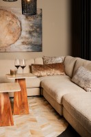 Kyleen Gold Velvet Rectangular Cushion | Crackle Print | 80x35 cm