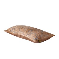 Kyleen Gold Velvet Rectangular Cushion | Crackle Print | 80x35 cm