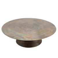Comprador Copper Iron Coffeetable Round SV2 | Set van 2 Ronde Salontafels | 120x35 cm