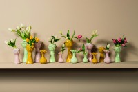 Minerva Gele Bloemvormige Vaas L | Keramiek