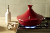 Emile Henry Tajine Ø27 cm | Grand Cru Rood, Flame® Aardewerk