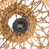 Banara Hanger | Naturel  Handgemaakte Bananenblad | Pendel 35x27 cm