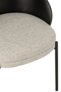 J-Line Chair Lone Plywood/Metal Black/Grey