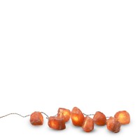 Himalaya Salt Dreams, Zoutbrokken Lichtsnoer op Batterij, Rock, 8 stuks, 44534, Oranje