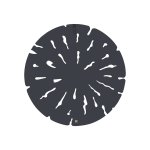 Bonte Brown MDF Wall Panel Wavy Carved Round S