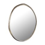 Limera Brass Alu Round Mirror Irregular Border L