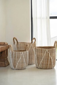 The Straight Stitched Macrame Basket - L