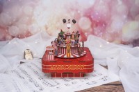 Music box DIY 3D Wooden Puzzle Circus Troupe Tone-Cheer, TQ047, 14x14x16cm