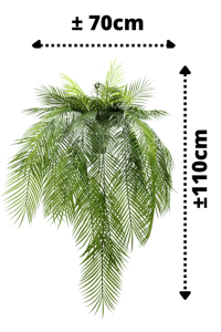 Palm Artificial Hanging Plant 110cm