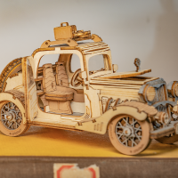 3D Wooden Puzzle Vintage Car, Robotime, TG504, 16x7x8cm