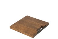 J-Line Square Mango cutting board - wood - brown - S