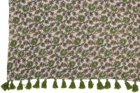 J-Line Plaid beach flowers - cotton - green