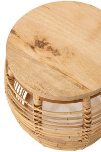 J-Line side table Ana - rattan - natural