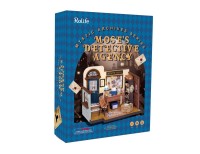 DIY House Mose's Detective Agency with LED lighting, Robotime, DG157, 20x12.8x15.8cm