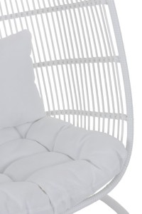 J-Line Hammock Chair Oval Steel White