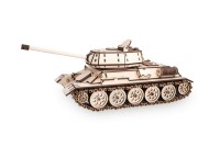 Eco-Wood-Art 3D Mechanical Puzzle Tank T-34, 051, 49.2x20.5x19cm