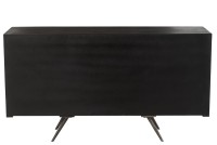 J-line cabinet Low Ethnic 2 doors + 6 drawers - wood - brown