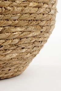 Jorck Plant Basket - Set of 3 - H24 x Ø26 cm - Seagrass - Beige, Brown