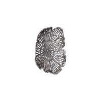 Ryhann Nickel Casted Alu Flower Wall Deco Bowl S