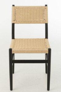 J-Line Chair Lap Beechwood/Rope Black