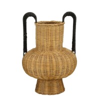 Loulou Decoration vase - H42 x Ø40 cm - Rattan - Brown