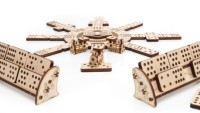 Eco-Wood-Art 3D Wooden Meganic Puzzle Domino game variant Mexican Train, 1591,25,3x24.8x7.3cm